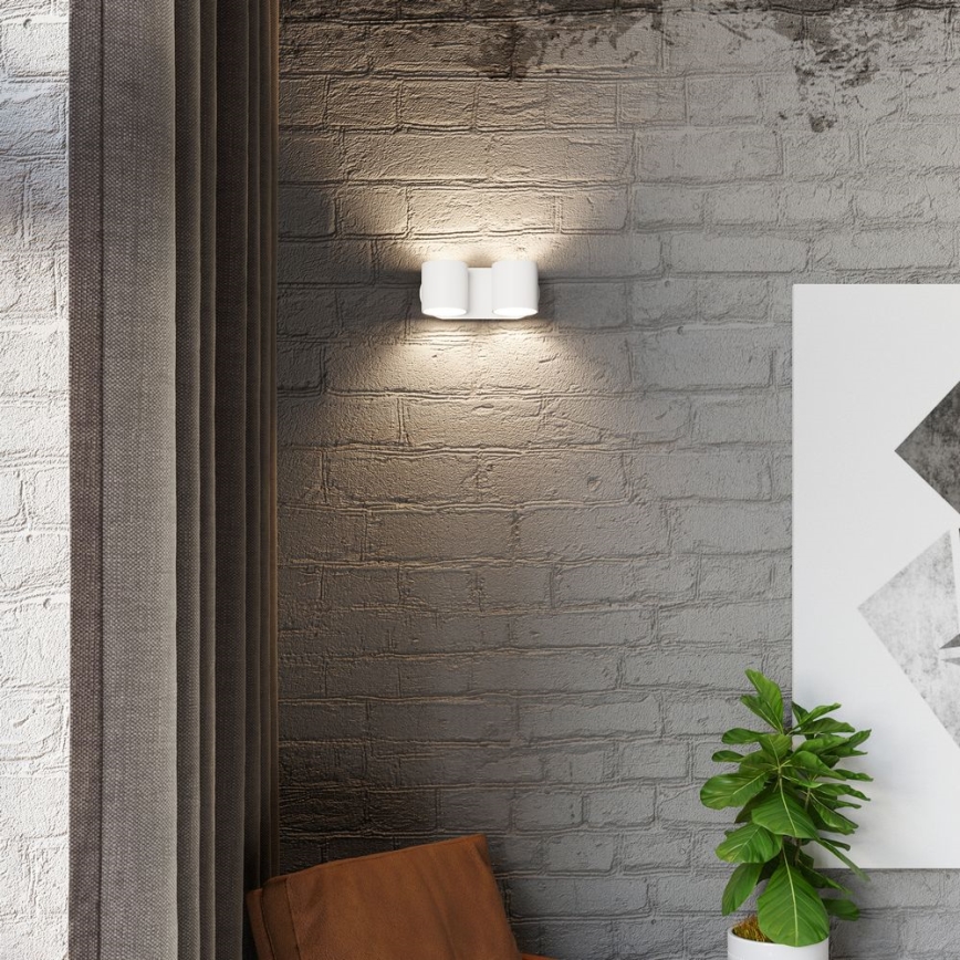 Seinäkohdevalo ORBIS 2xG9/40W/230V valkoinen