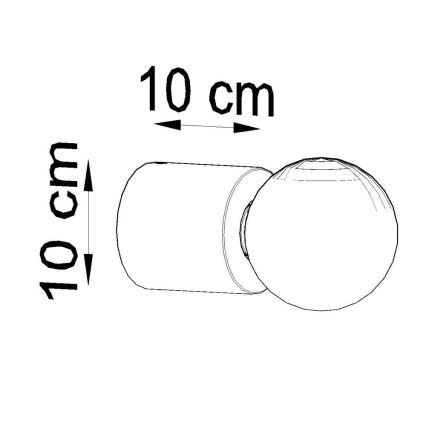 Seinävalaisin SALGADO 1xE27/60W/230V pyökki