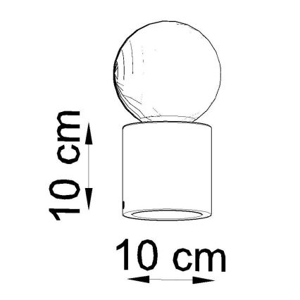 Pöytävalaisin SALGADO 1xE27/60W/230V pyökki