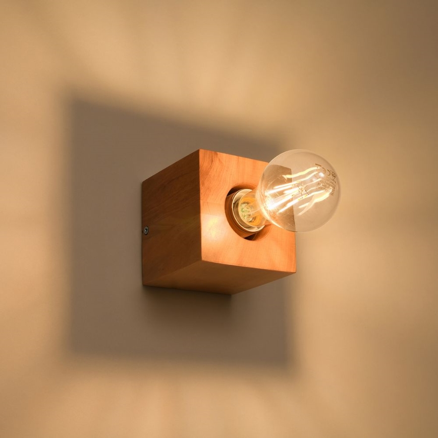 Seinävalaisin ABEL 1xE27/60W/230V pyökki