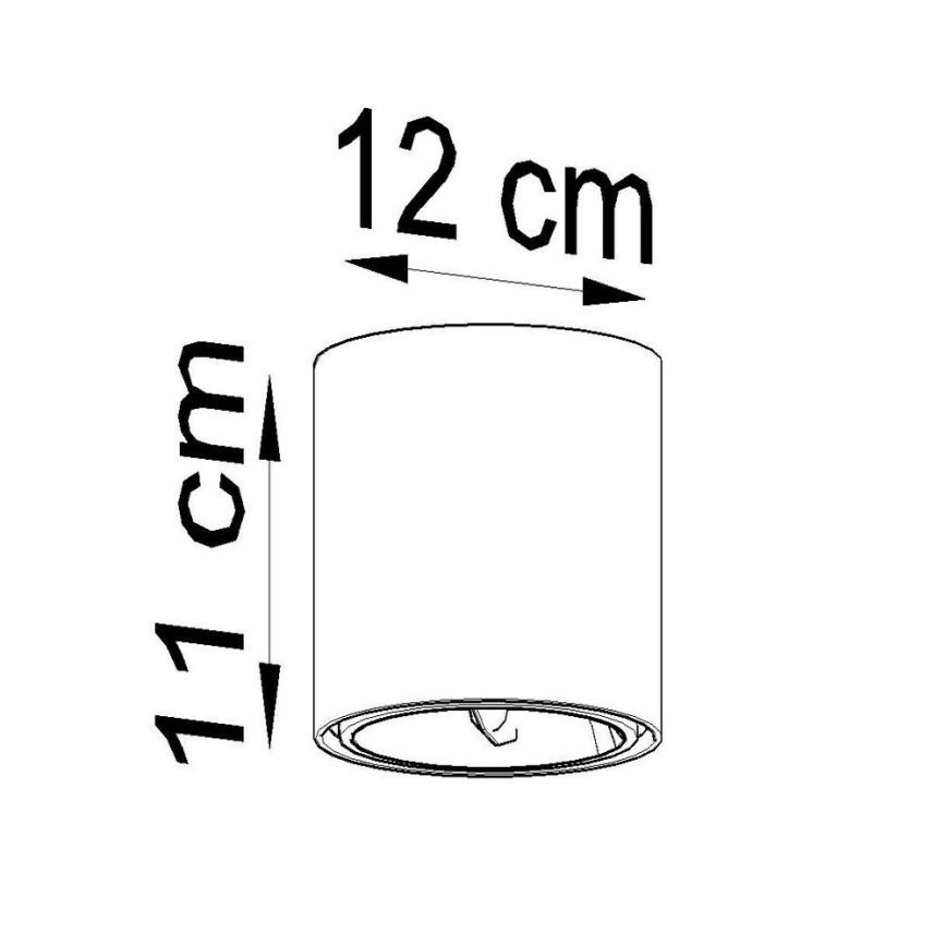 Kohdevalo TIUBE 1xGU10-AR111/10W/230V