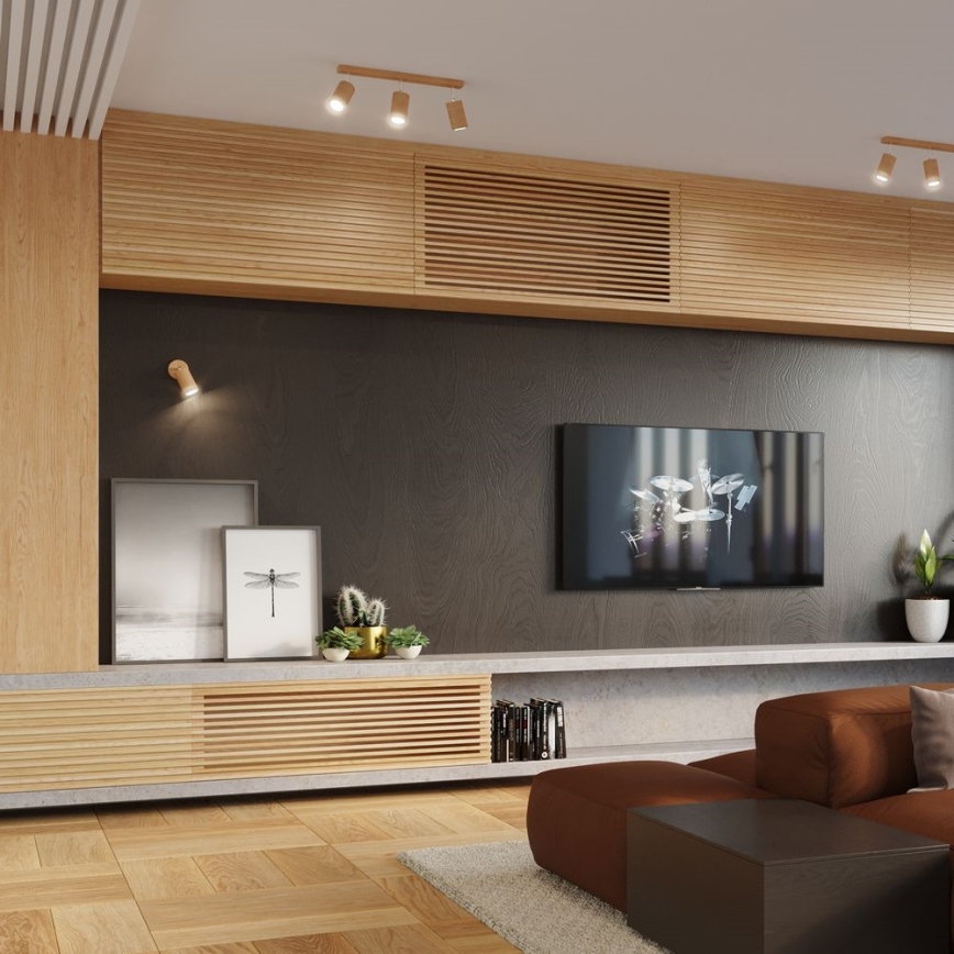 Seinäkohdevalo BERGE 1xGU10/40W/230V pyökki