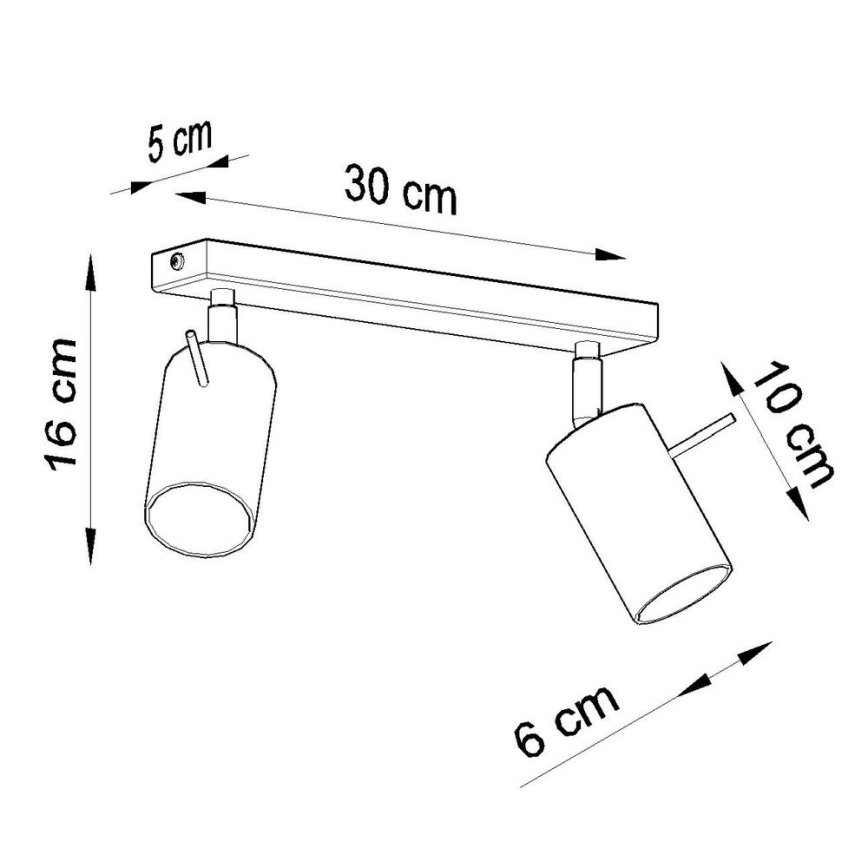 Kohdevalo RING 2xGU10/10W/230V