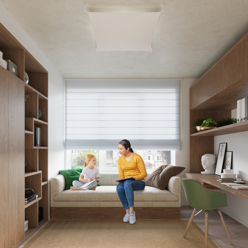 LED Kattovalaisin LUNA 4xG13/8,5W/230V 105x105 cm valkoinen