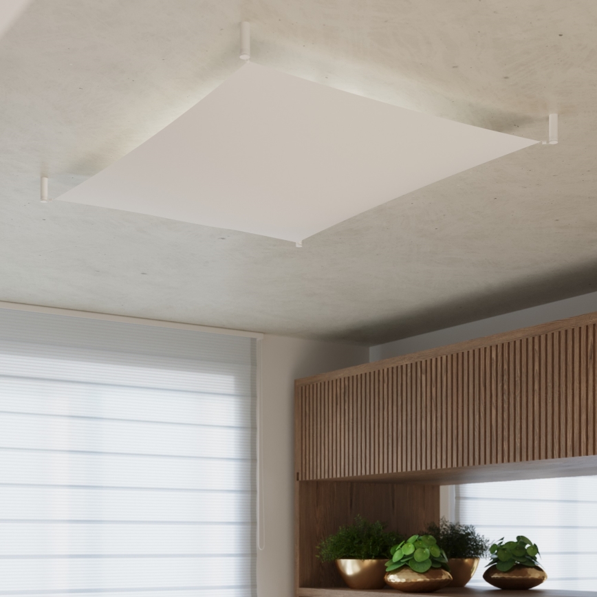 LED-kattovalaisin LUNA 6xG13/8,5W/230V 140x140 cm valkoinen