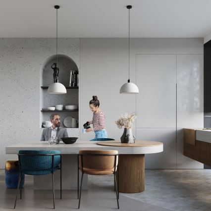 Kattokruunu johdossa PABLITO 1xE27/60W/230V betoni