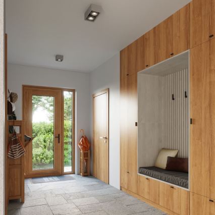 Kattovalo QUATRO AR111 2xGU10/40W/230V betoni