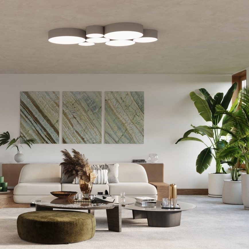 Kattovalo ARENA 4xE27/60W/230V harmaa