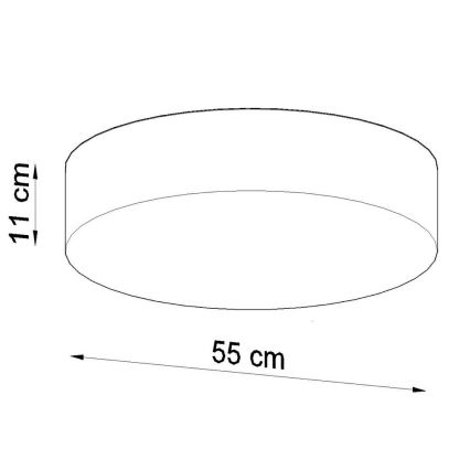Kattovalo ARENA 4xE27/60W/230V harmaa