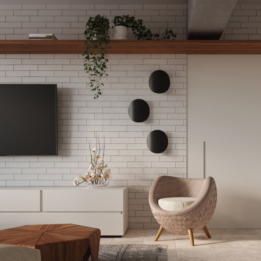 Seinävalaisin SENSES 2xG9/40W/230V musta