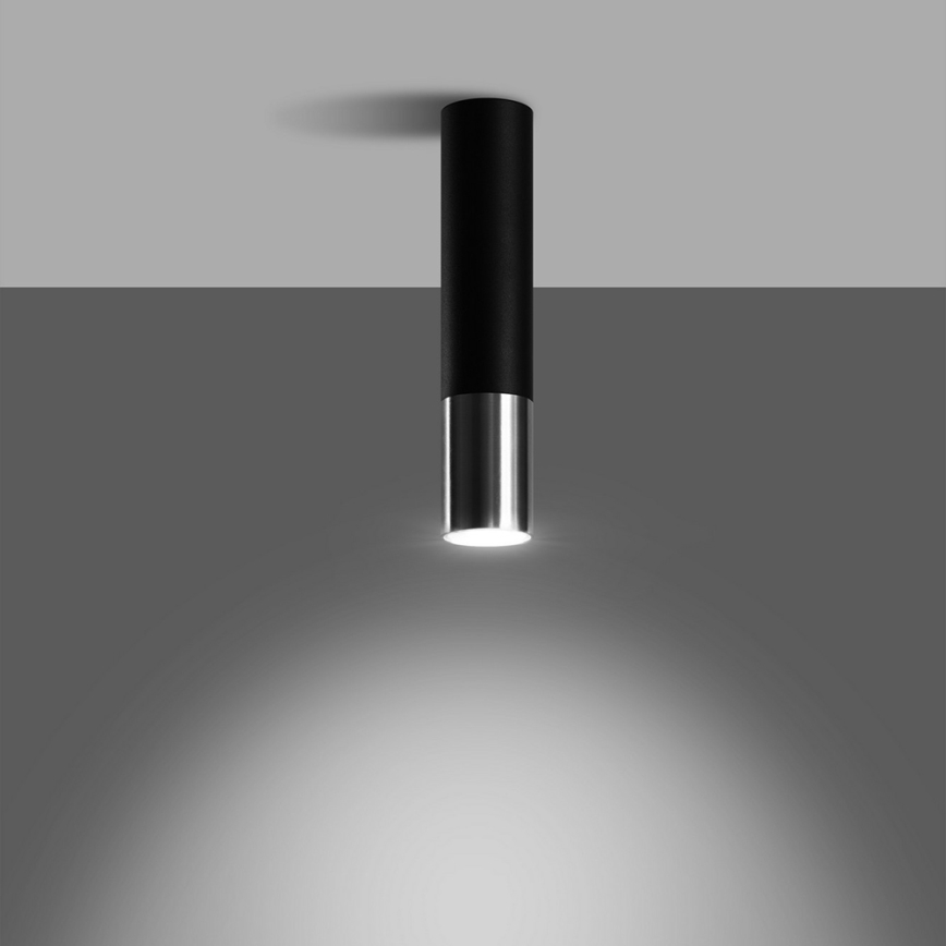 Kohdevalo LOOPEZ 1xGU10/10W/230V musta/kiiltävä kromi