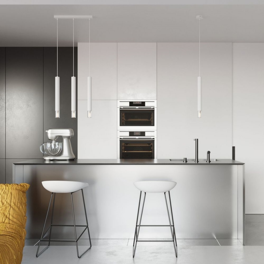 Kattokruunu johdossa VIZIER 2xG9/40W/230V valkoinen