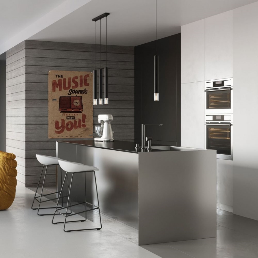 Kattokruunu johdossa VIZIER 2xG9/40W/230V musta