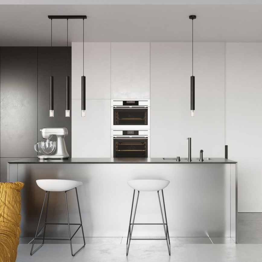 Kattokruunu johdossa VIZIER 2xG9/40W/230V musta