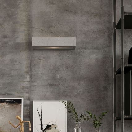 Seinävalo VEGA 1xE27/60W/230V 30 cm betoni