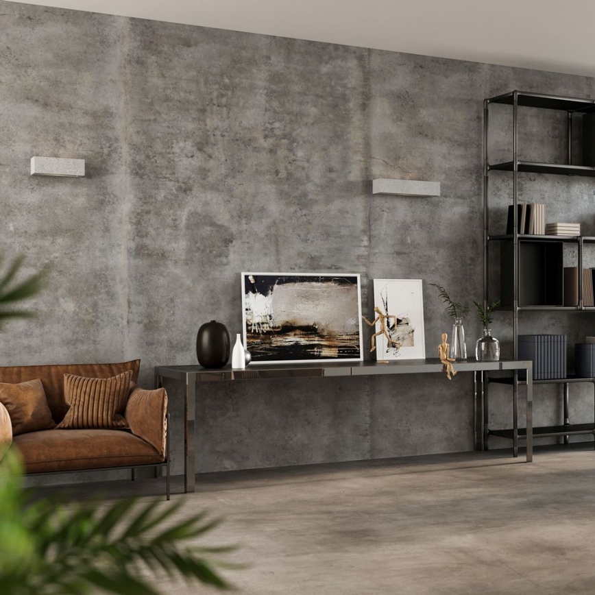 Seinävalo VEGA 2xE27/60W/230V 50 cm betoni