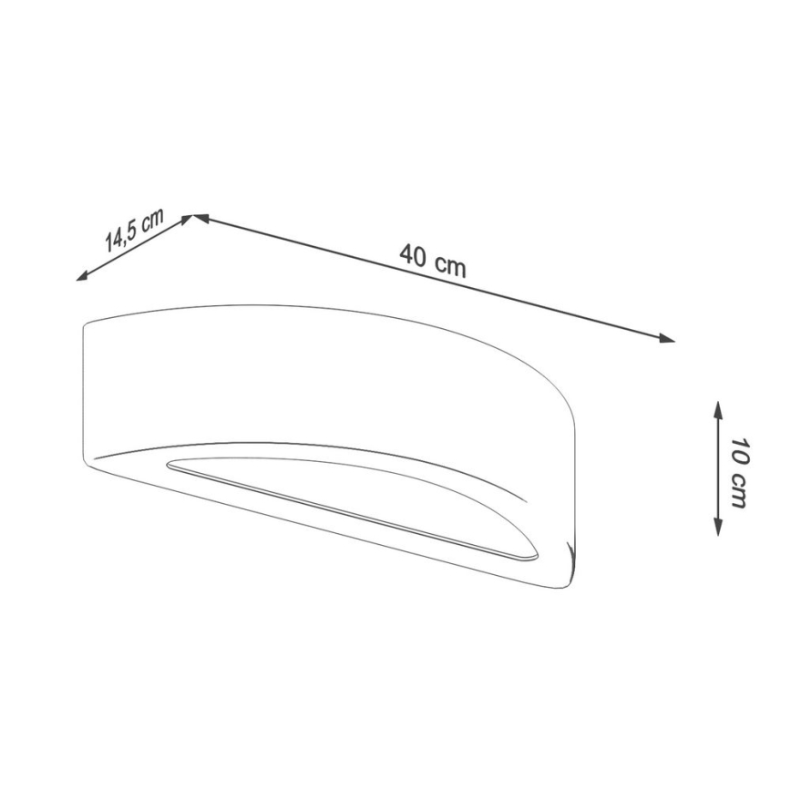 Seinävalo ATENA 1xE27/60W/230V betoni