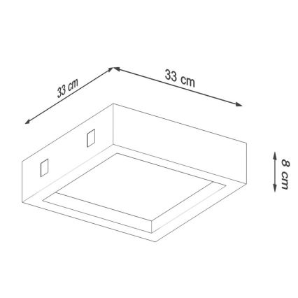 LED-kattovalaisin RIZA LED/18W/230V betoni
