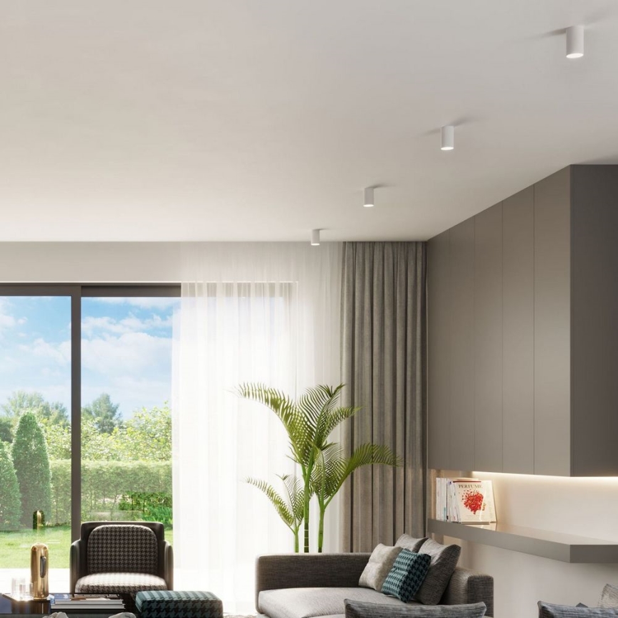 Kohdevalo LAGOS 1xGU10/10W/230V 10 cm valkoinen