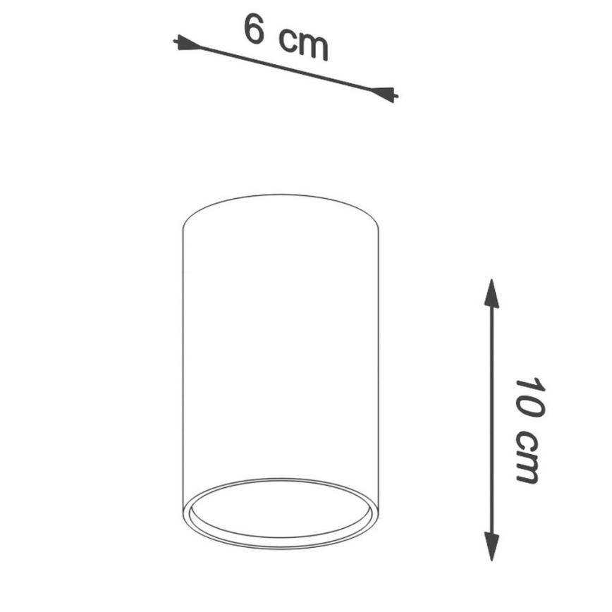 Kohdevalo LAGOS 1xGU10/10W/230V 10 cm valkoinen
