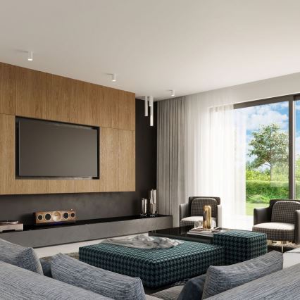 Kohdevalo LAGOS 1xGU10/10W/230V 20 cm valkoinen