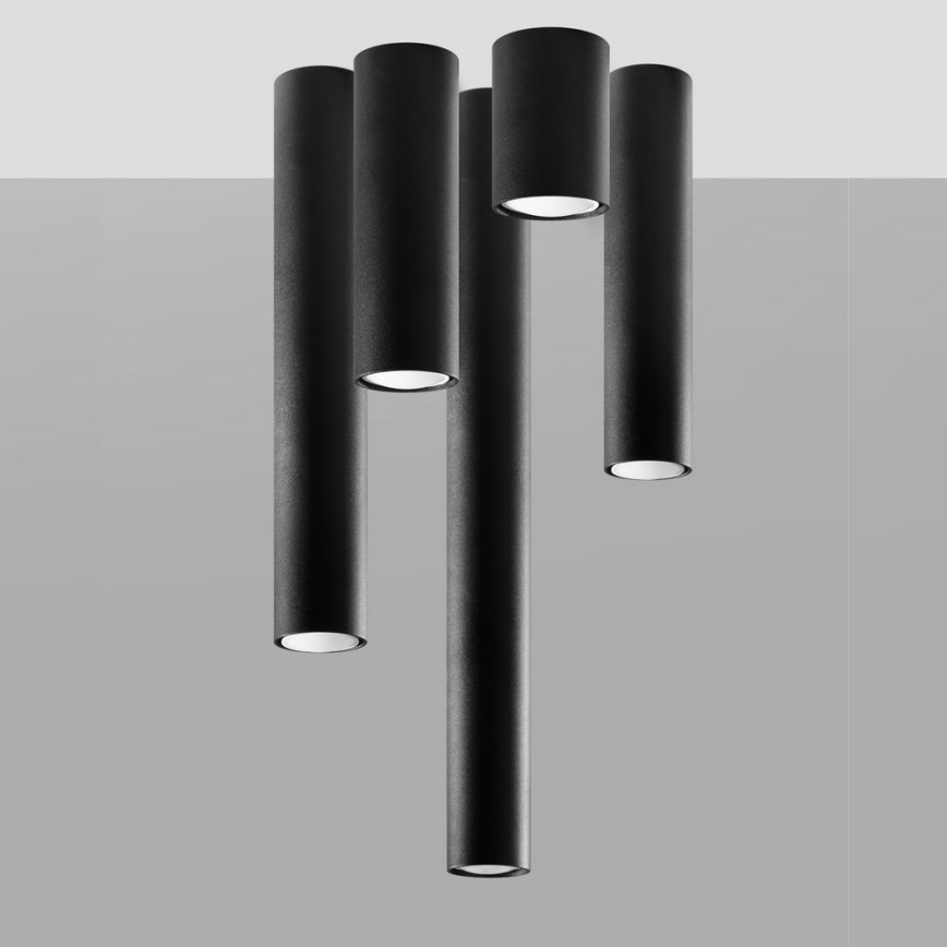 Kohdevalo LAGOS 1xGU10/10W/230V 10 cm musta