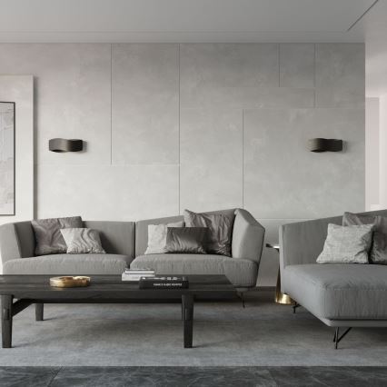 Seinävalaisin TILA 1xG9/40W/230V 30 cm musta