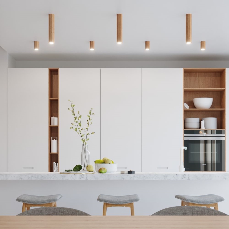 Kohdevalo ZEKE 1xGU10/40W/230V 10 cm tammi