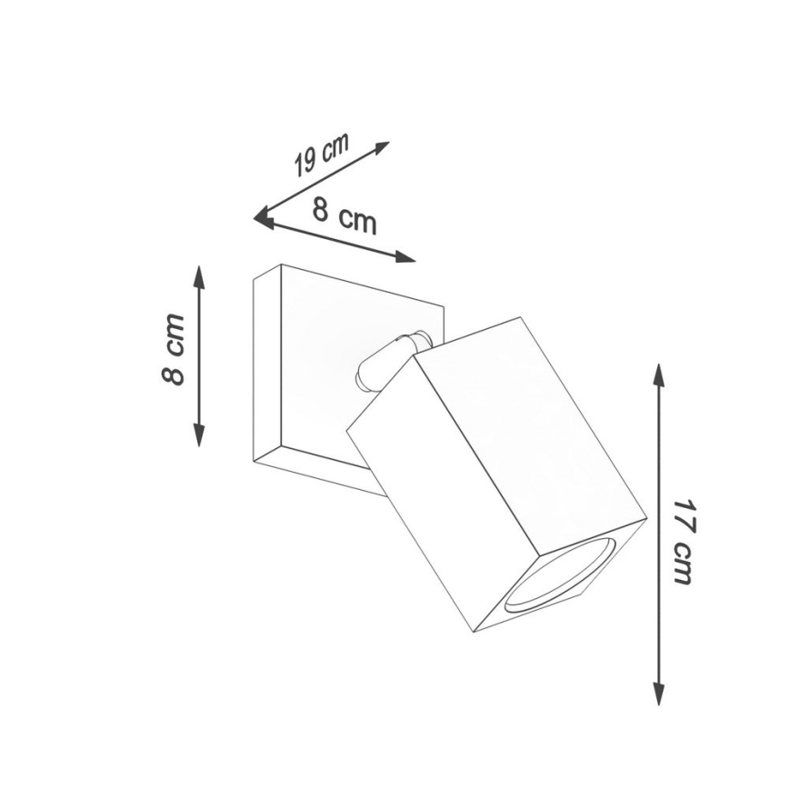 Seinävalaisin KEKE 1xGU10/40W/230V tammi