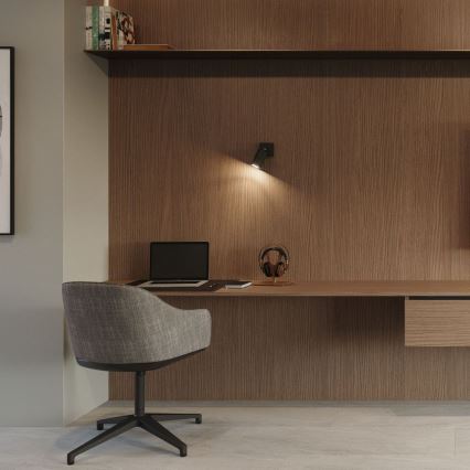 Seinäkohdevalo RING 1xGU10/10W/230V musta