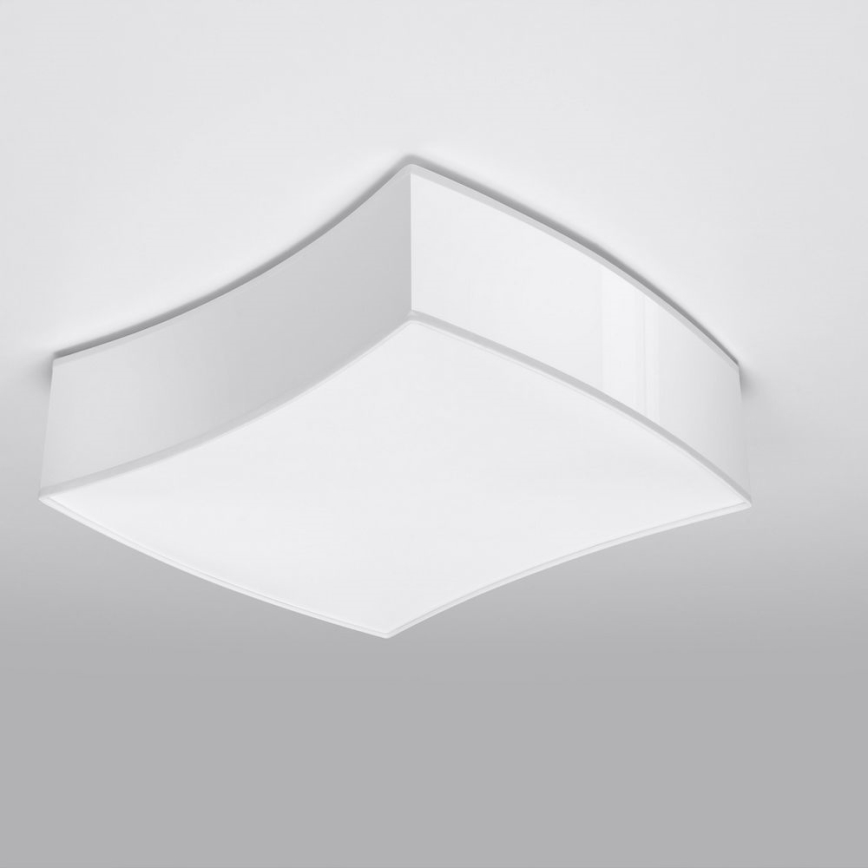 Kattovalo SQUARE 2xE27/60W/230V valkoinen