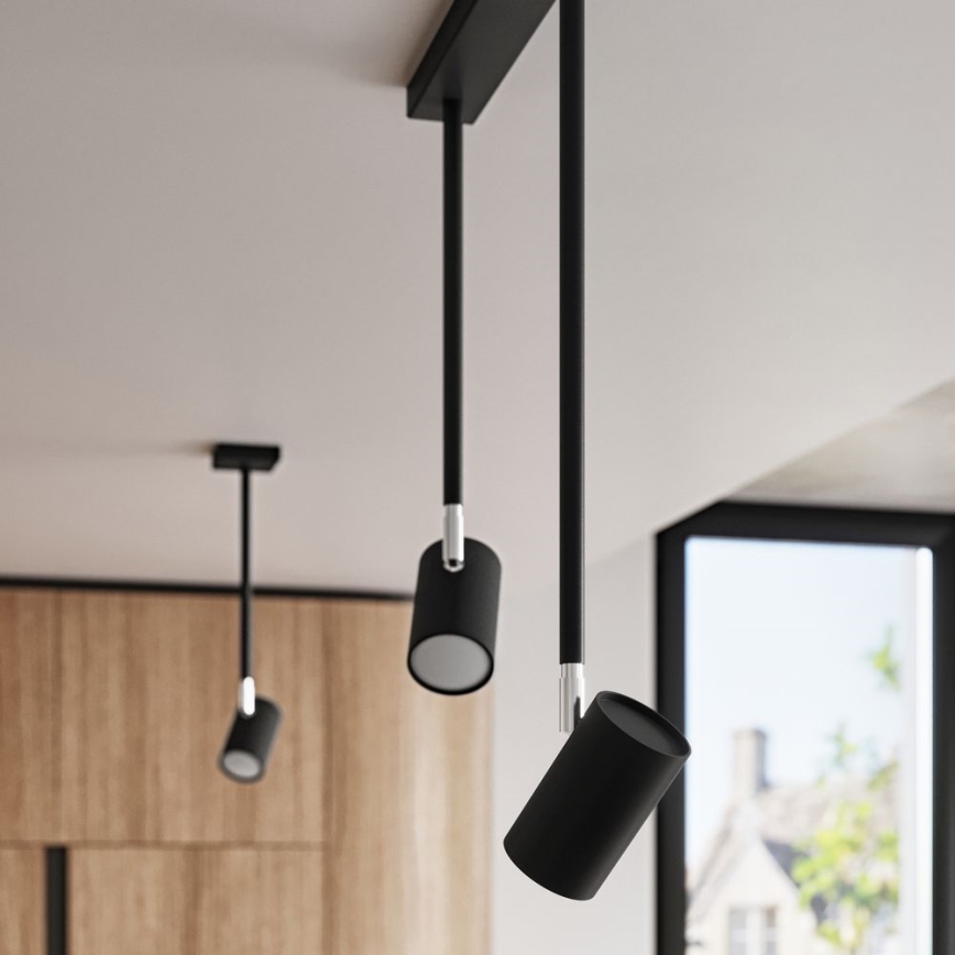 Kattokruunu tangossa NORANO 2xGU10/40W/230V musta