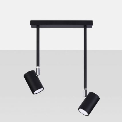 Kattokruunu tangossa NORANO 2xGU10/40W/230V musta