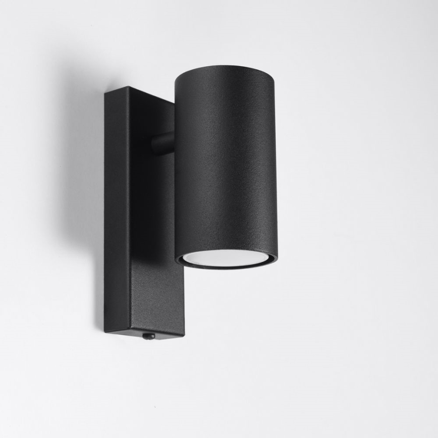 Seinävalaisin UTTI 1xGU10/40W/230V musta