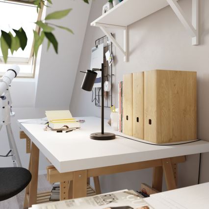 Pöytävalaisin RING 1xGU10/10W/230V musta