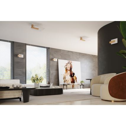 Kattovalaisin LAPPO 2xE27/15W/230V beige