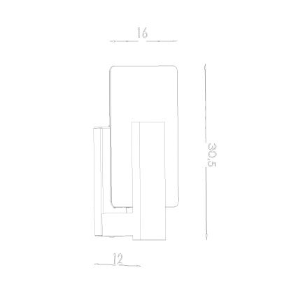 Seinävalaisin LAPPO 1xE14/10W/230V wenge