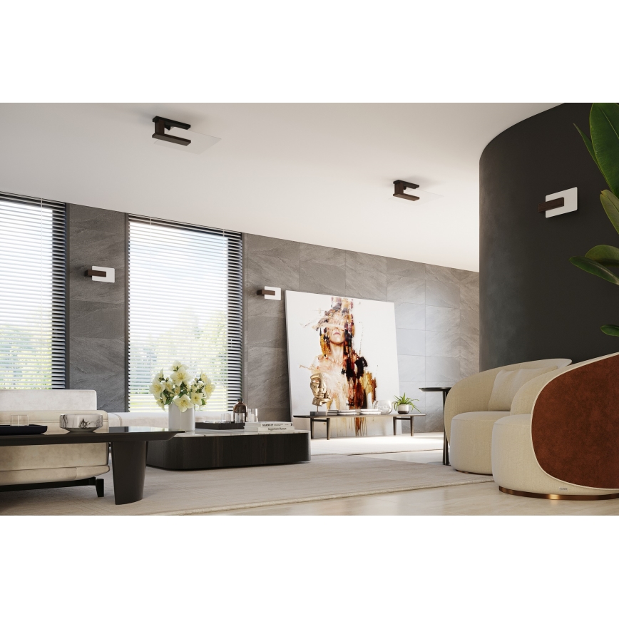 Kattovalaisin LAPPO 2xE27/15W/230V wenge