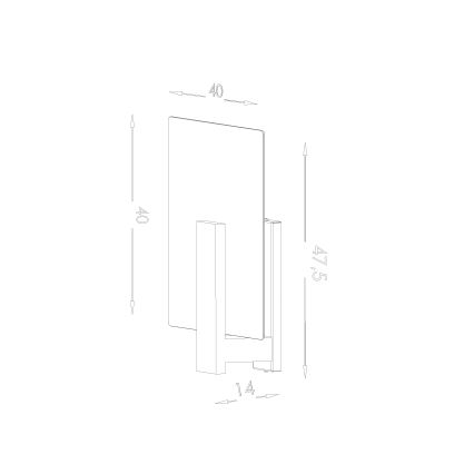 Kattovalaisin LAPPO 2xE27/15W/230V wenge