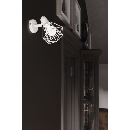 Seinävalaisin ARTEMIS 1xE14/40W/230V valkoinen