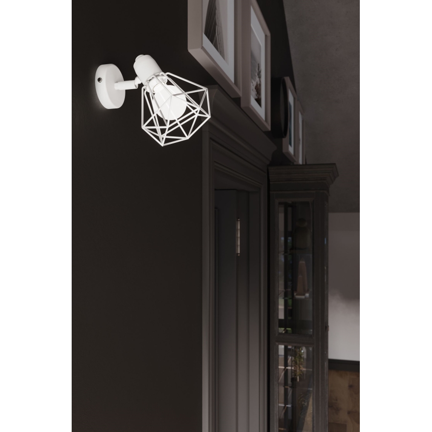 Seinävalaisin ARTEMIS 1xE14/40W/230V valkoinen