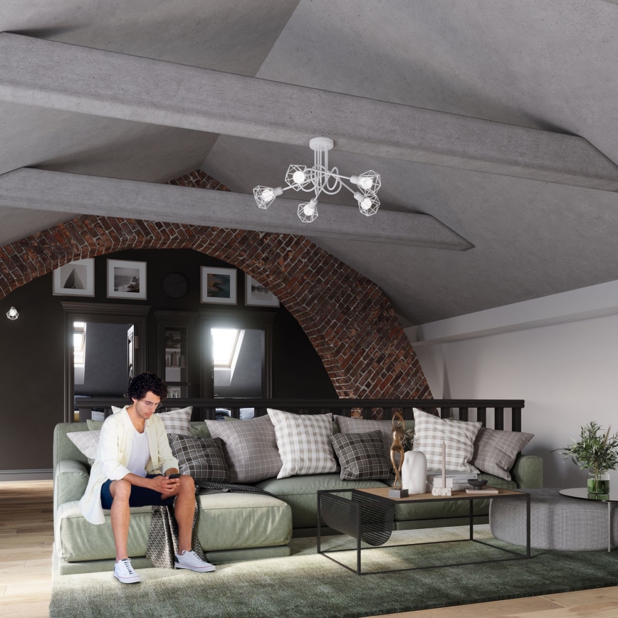 Seinävalaisin ARTEMIS 1xE14/40W/230V valkoinen