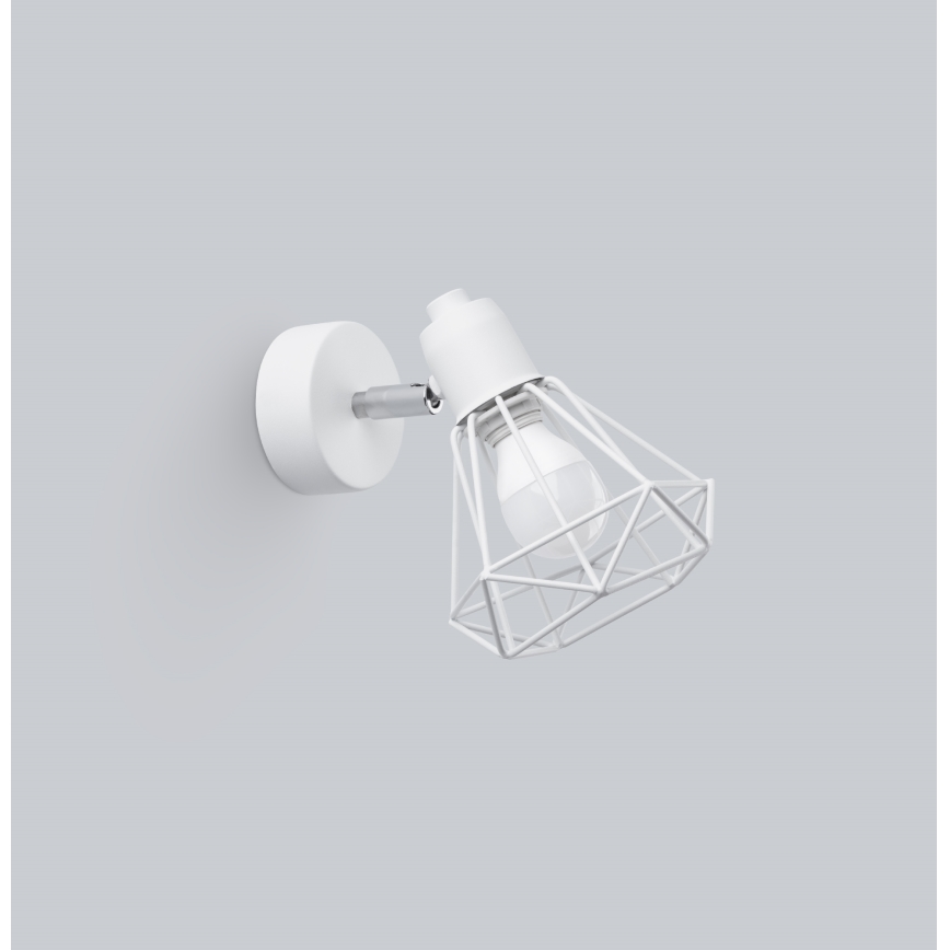 Seinävalaisin ARTEMIS 1xE14/40W/230V valkoinen