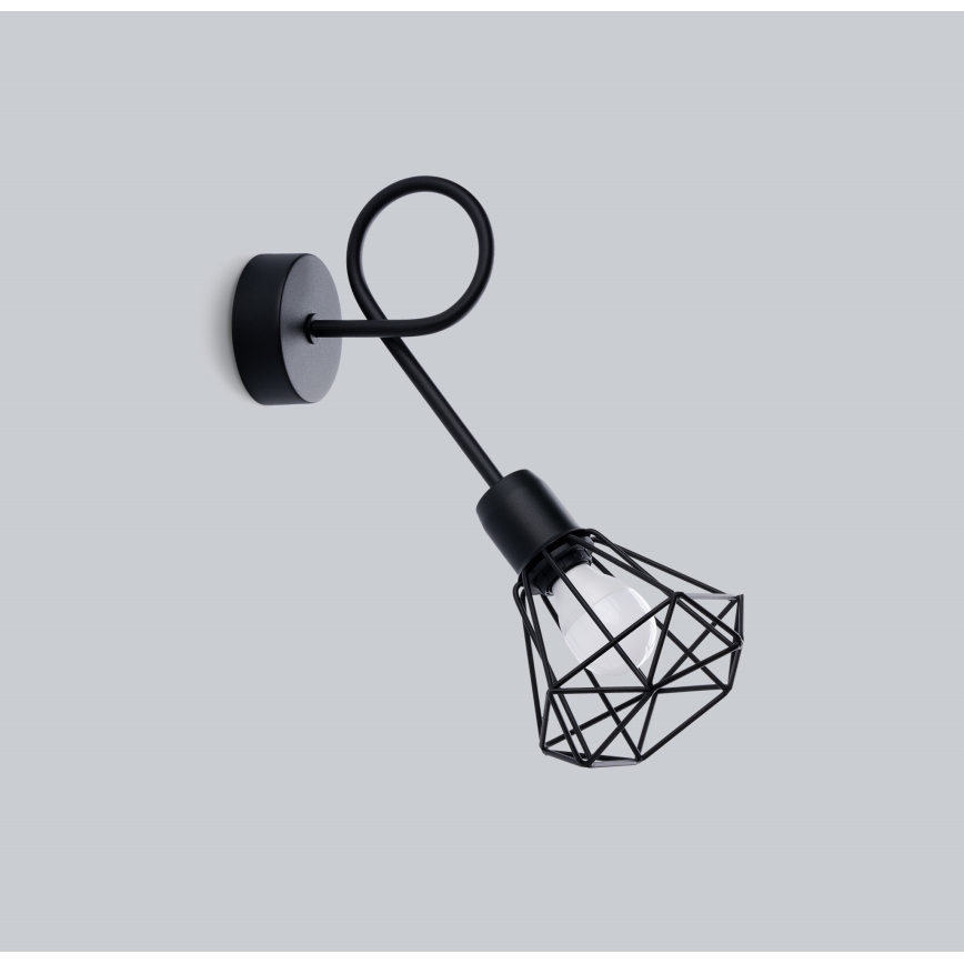 Seinävalaisin ARTEMIS 1xE14/40W/230V musta