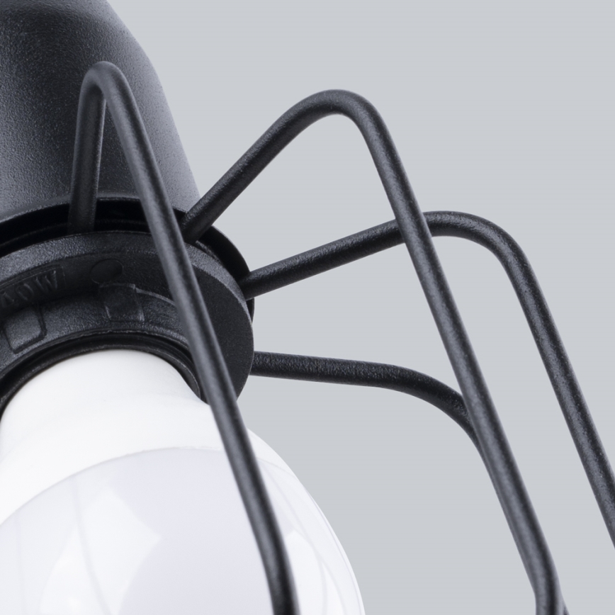 Seinävalaisin BELUCI 1xE14/40W/230V musta