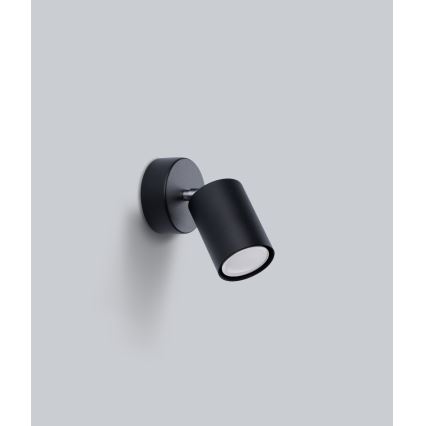 Sollux SL.1126 - Seinävalaisin LEMMI 1xGU10/40W/230V musta