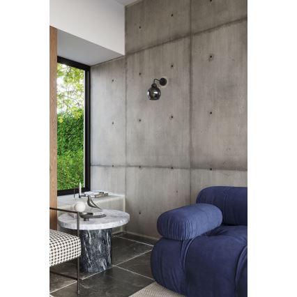 Seinävalaisin ALINO 1xE27/60W/230V musta