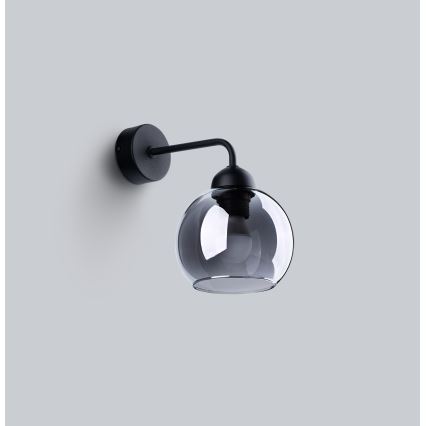 Seinävalaisin ALINO 1xE27/60W/230V musta