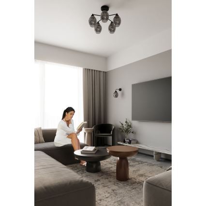 Seinävalaisin FILLAN 1xE27/60W/230V musta