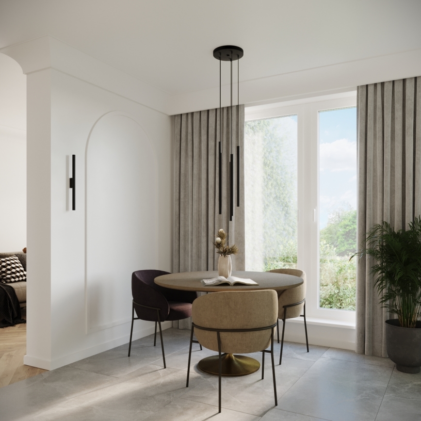 Seinävalaisin PASTELO 2xG9/8W/230V musta